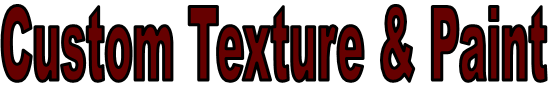 Custom Texture & Paint